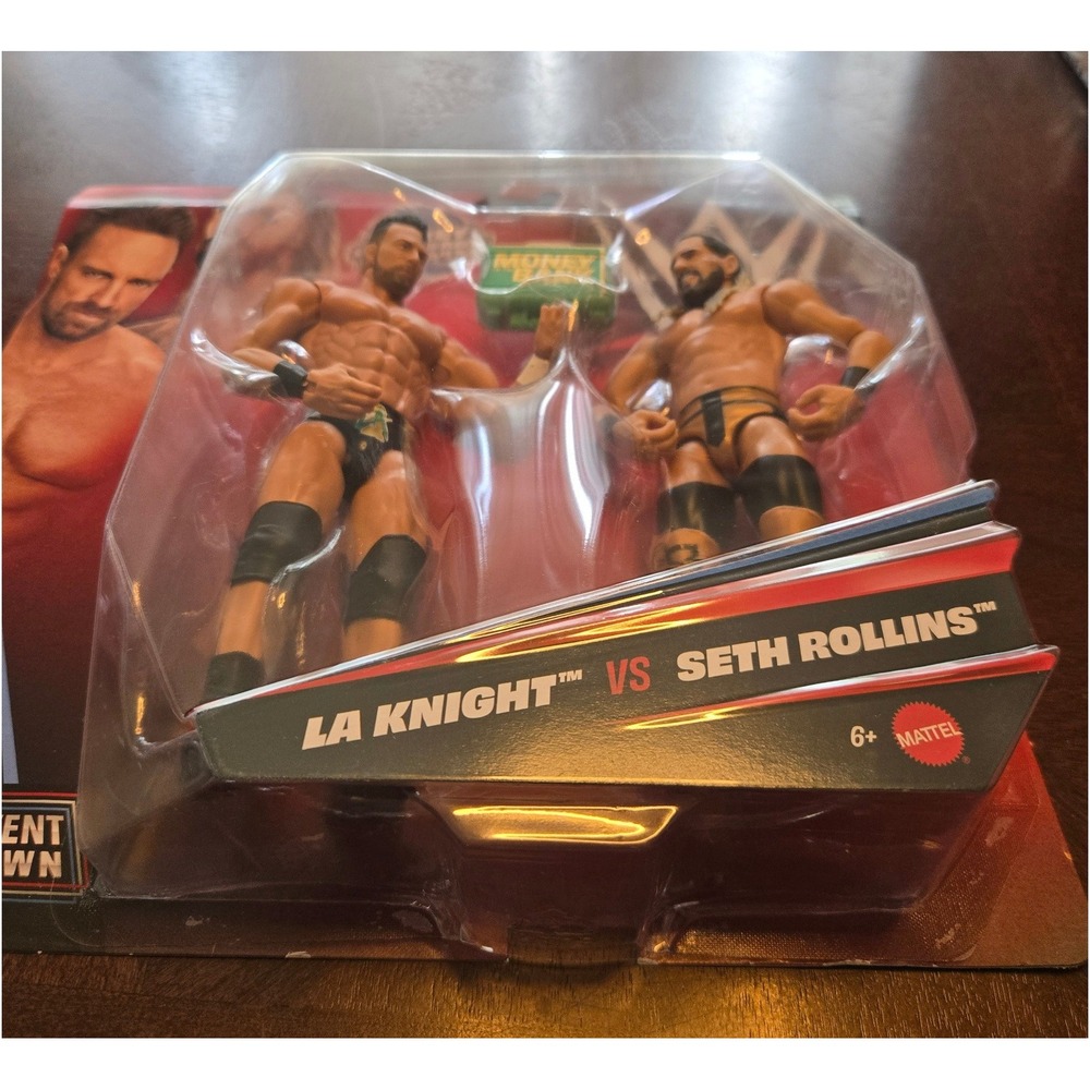 WWE Main Event Showdown LA Knight vs Seth Rollins Series 27 Action Figure 2-Pack